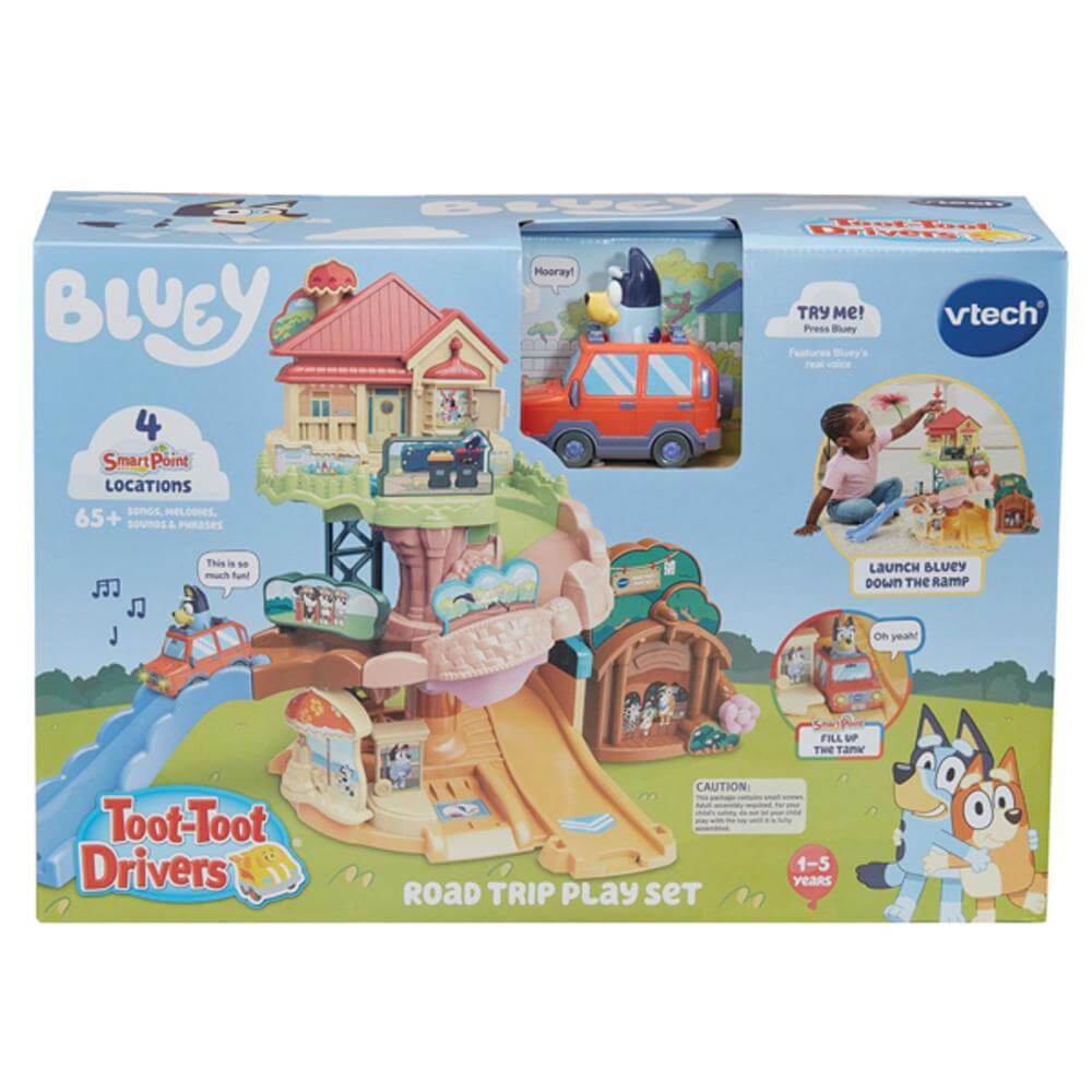 Vtech Toot Toot Drivers Bluey Road Trip Play Set